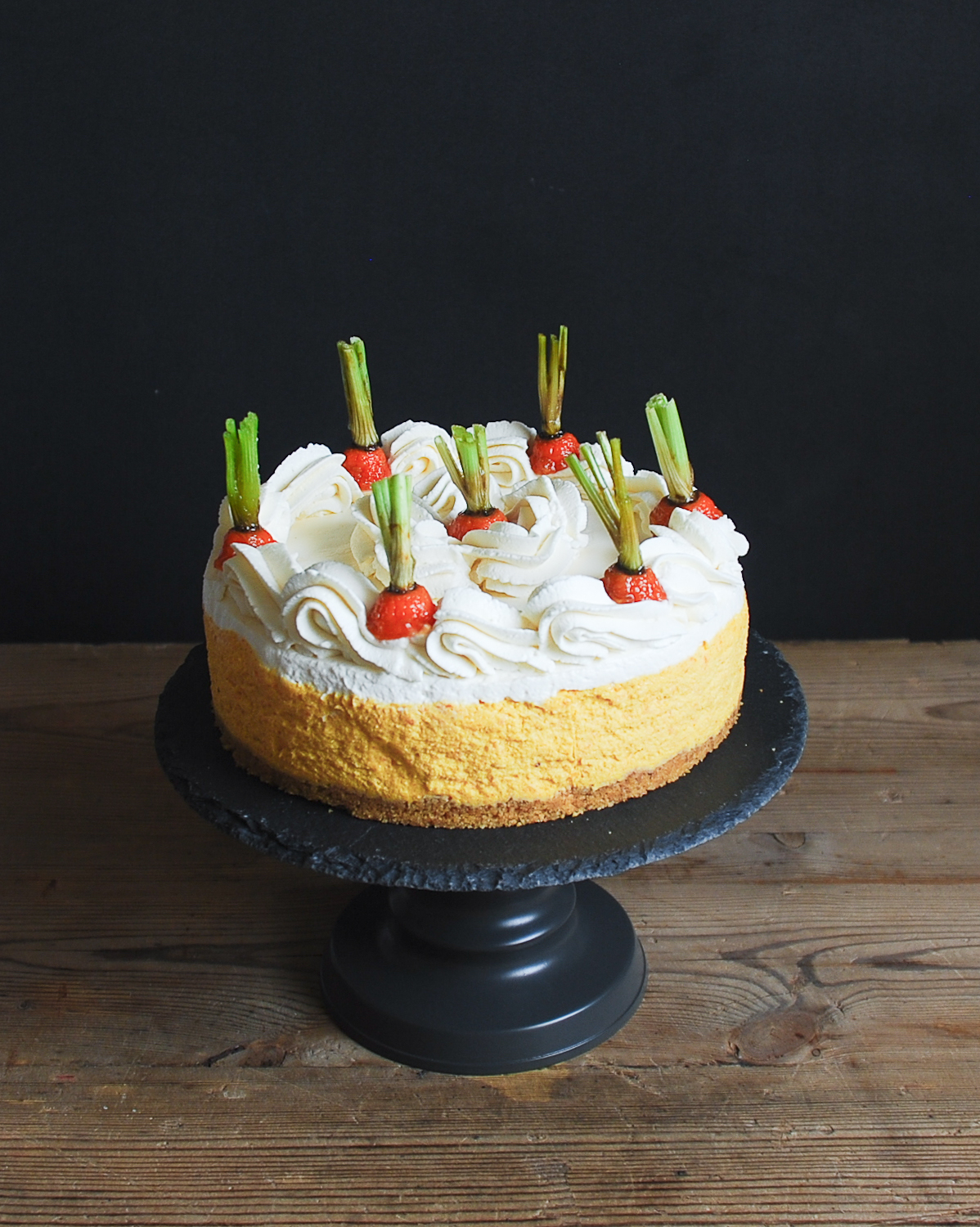 Cheesecake mousse de zanahoria (sin hornear)