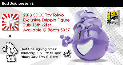 San Diego Comic-Con 2013 Exclusive Purple Dripple Resin Figure by Bad Juju & Sket One