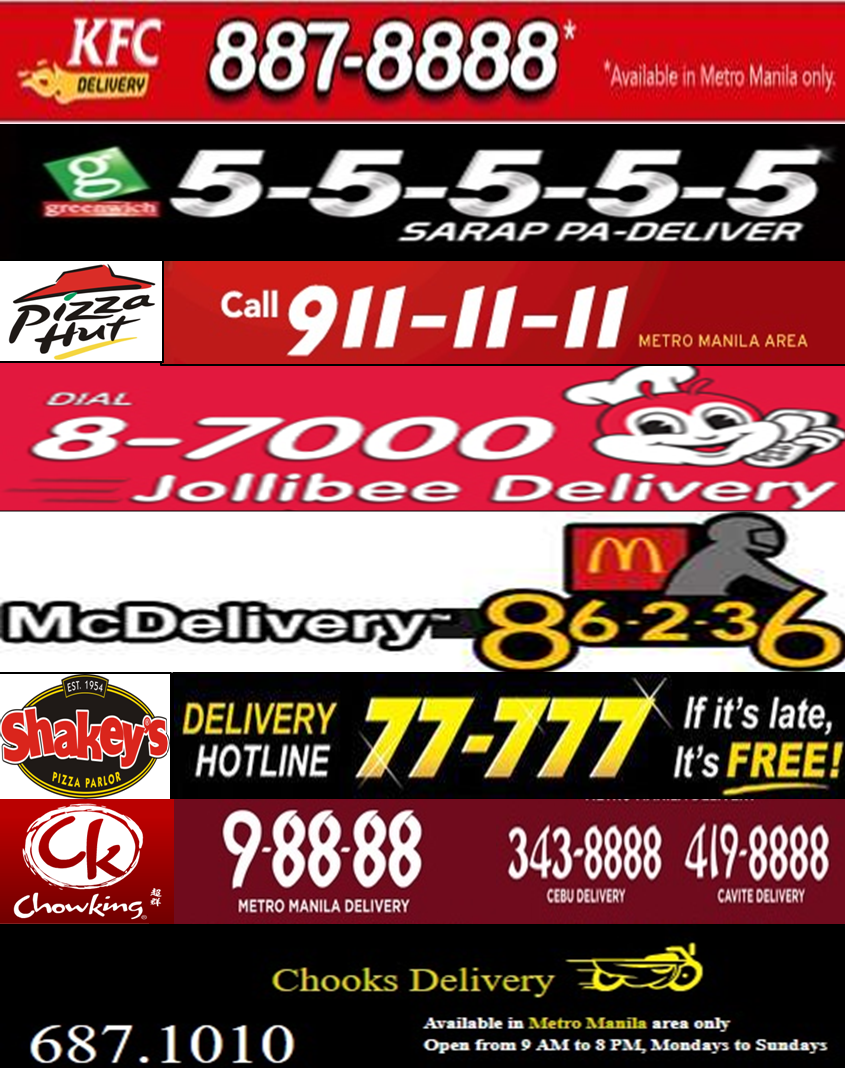 Knowils Food Delivery Hotline Philippines