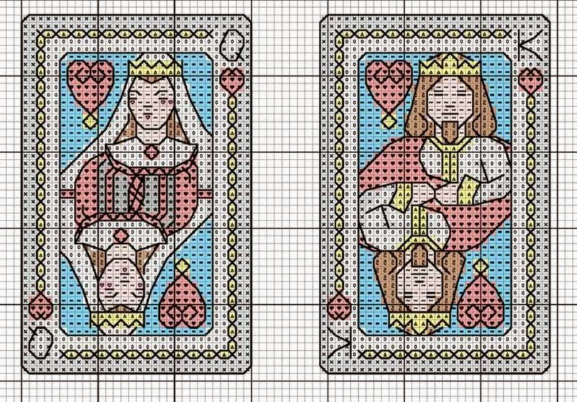 Схема карты из бисера. Игральные карты вышивка крестом схемы. Вышитые игральные карты крестиком схемы. Карты игральные схема. Схемы вышивки игральных карт.