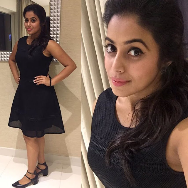 Actress Poorna at Jayammu Nischayammura premiere show Actress Poorna at Jayammu Nischayammura premiere show