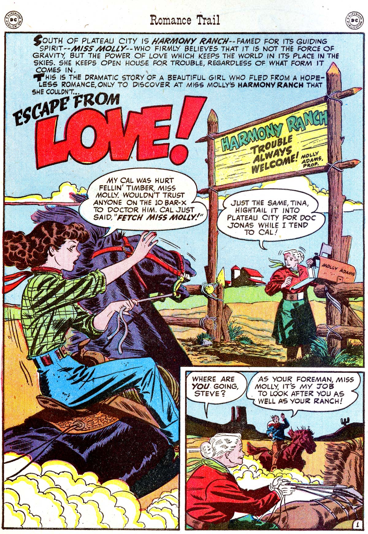 Read online Romance Trail comic -  Issue #1 - 4