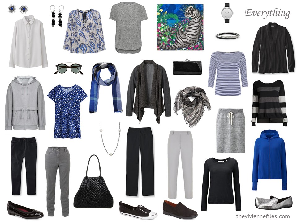 How to Build a Capsule Wardrobe of Accessories: Cobalt, Black and Grey ...