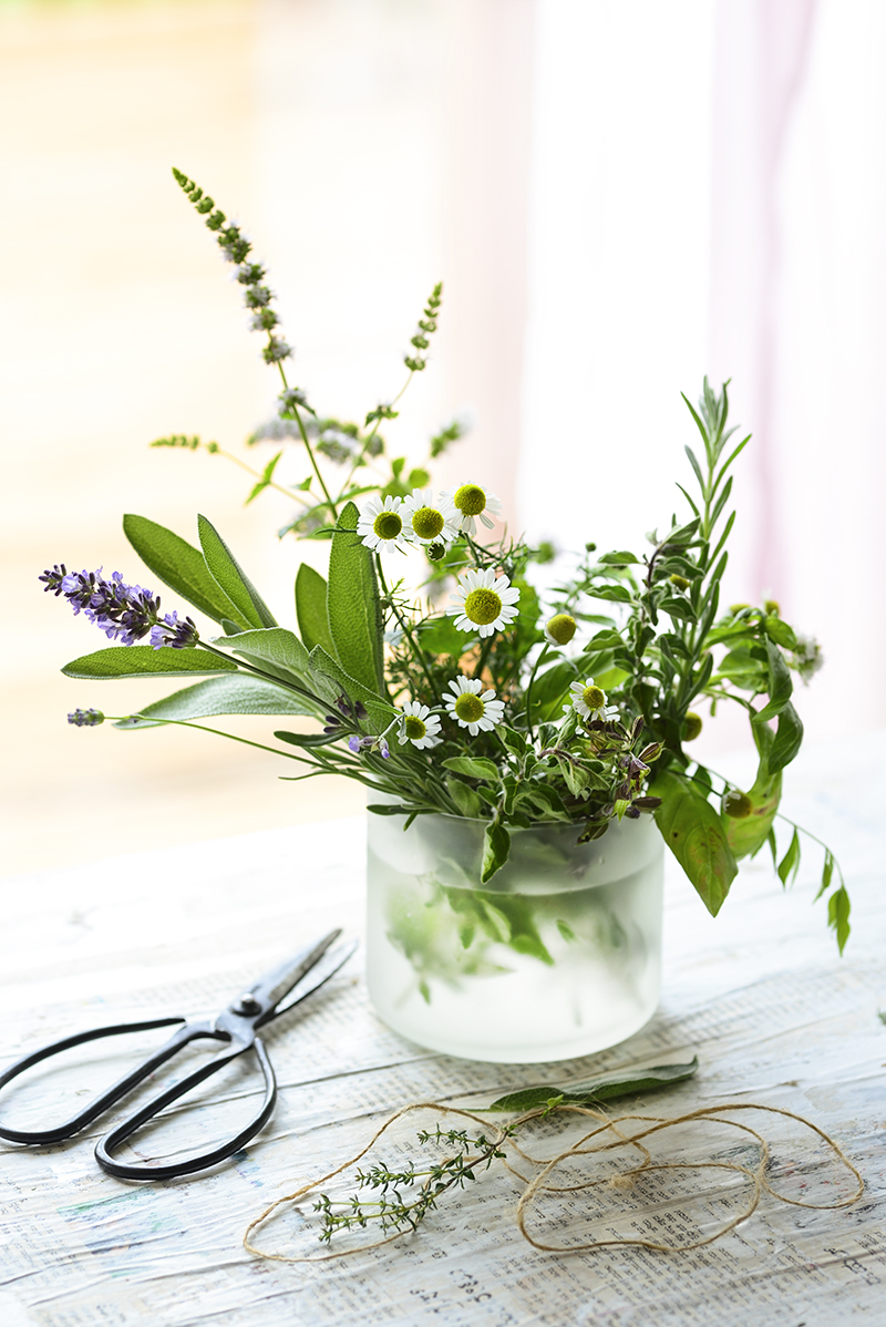 Herbs, bouquet garni, fresh, summer, in season now, flavor,  simi jois photography 