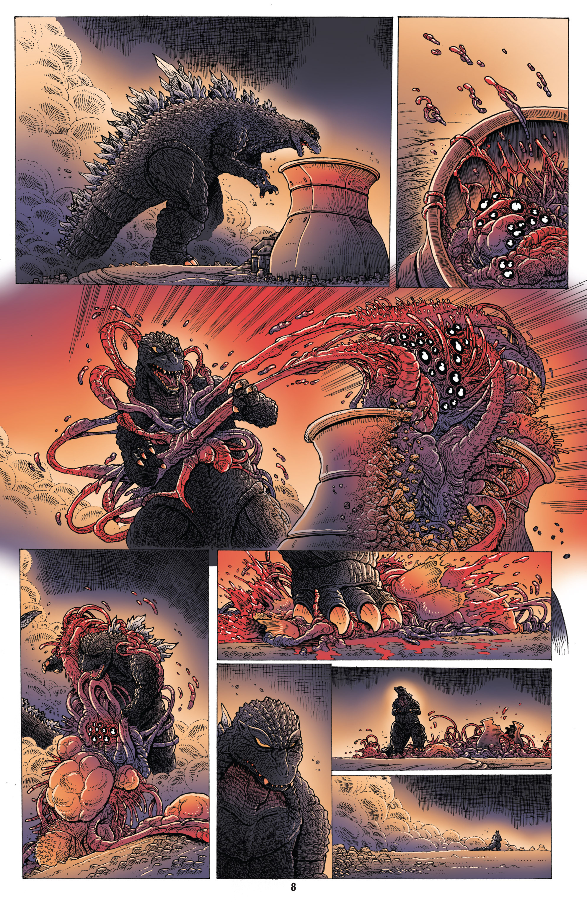 Read online Godzilla in Hell (2015) comic -  Issue #1 - 9