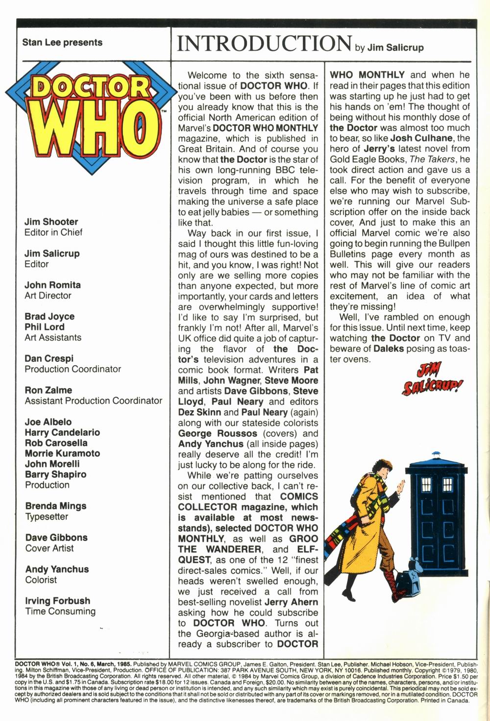 Read online Doctor Who (1984) comic -  Issue #6 - 2