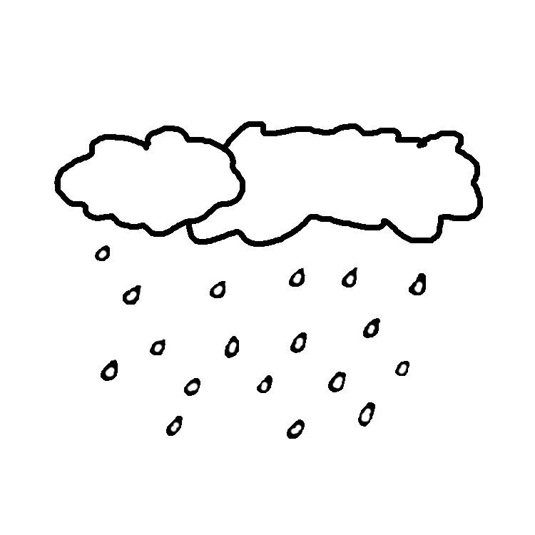 Collaboration Clip Art: Weather black & white