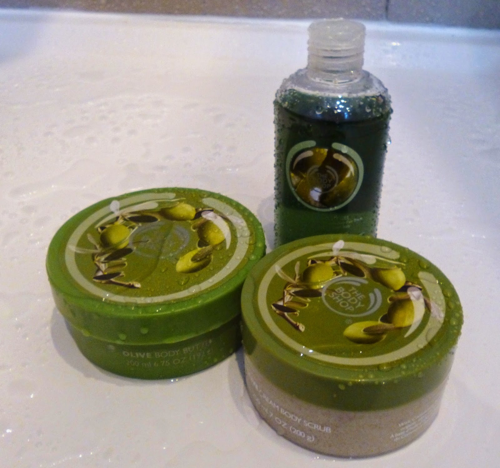 Femke and Maia The Body Shop Olive Range