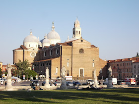 The imposing Basilica of Santa Giustina in Padua, where St Luke's tomb is contained