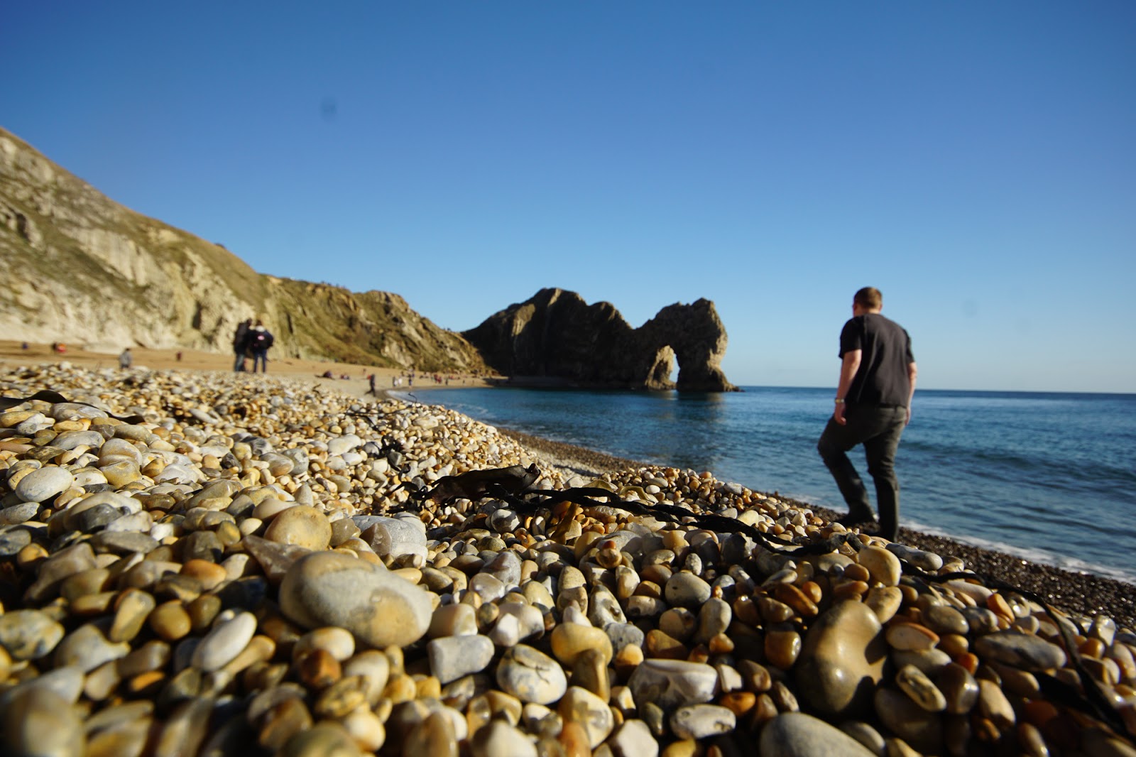 Freddie Patmore Fossil hunting in Durdle Door, England an attempt