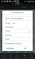 Cara Ekstrak File Melalui HP Android (High/Middle/Low Kompres) :