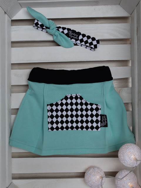 spódniczka dresowa i opaska pin up 5 spódniczka dziecięca i opaska pin up 5