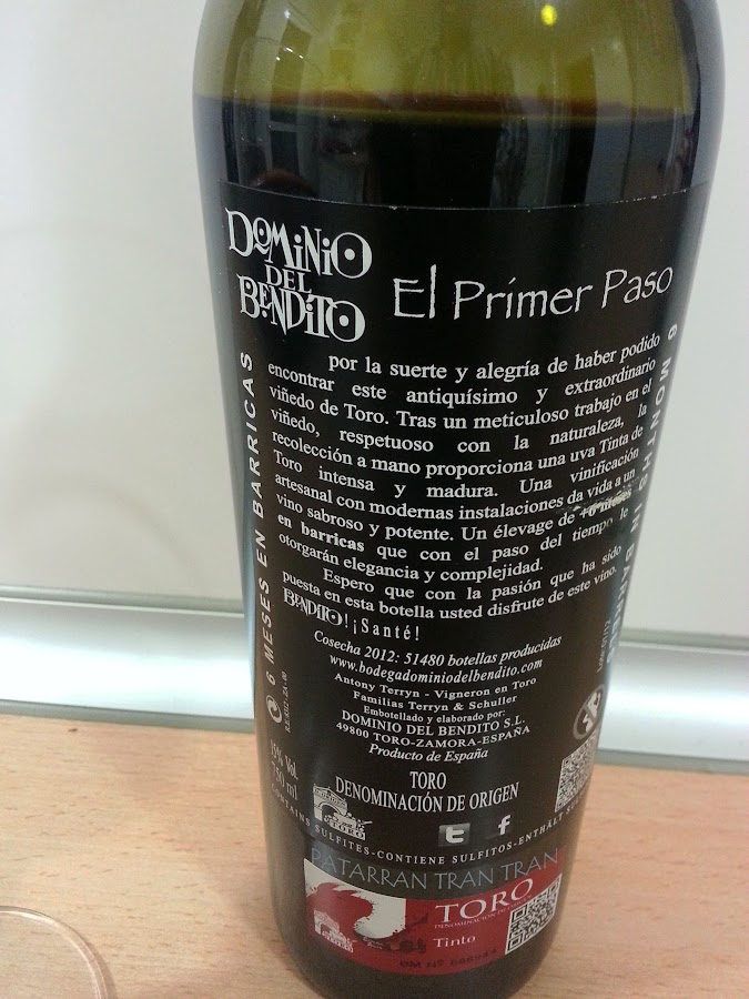 Dominio del Bendito. El Primer Paso. Toro. Roble 2012