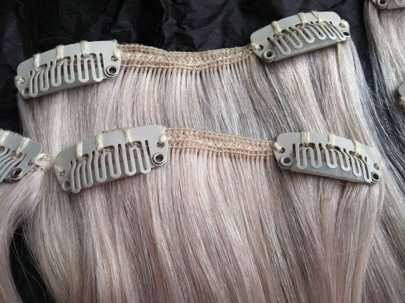 Electric Blue Clip In Hair Extensions - Foxy Locks - wide 3