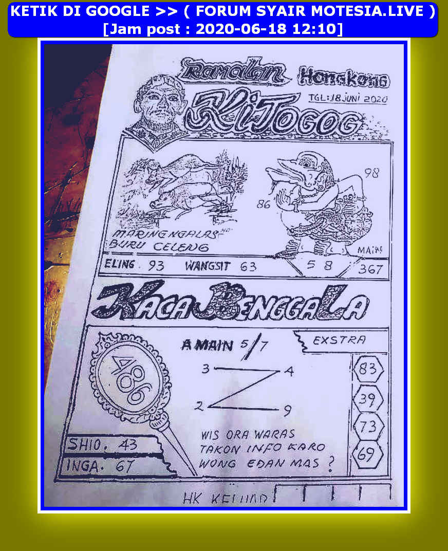 1 New Message Kode Syair Hongkong 18 Juni 2020 Forum Syair Togel Hongkong Singapura Sydney 1 New Message Kode Syair Hongkong 18 Juni 2020 Forum Syair Togel Hongkong Singapura Sydney