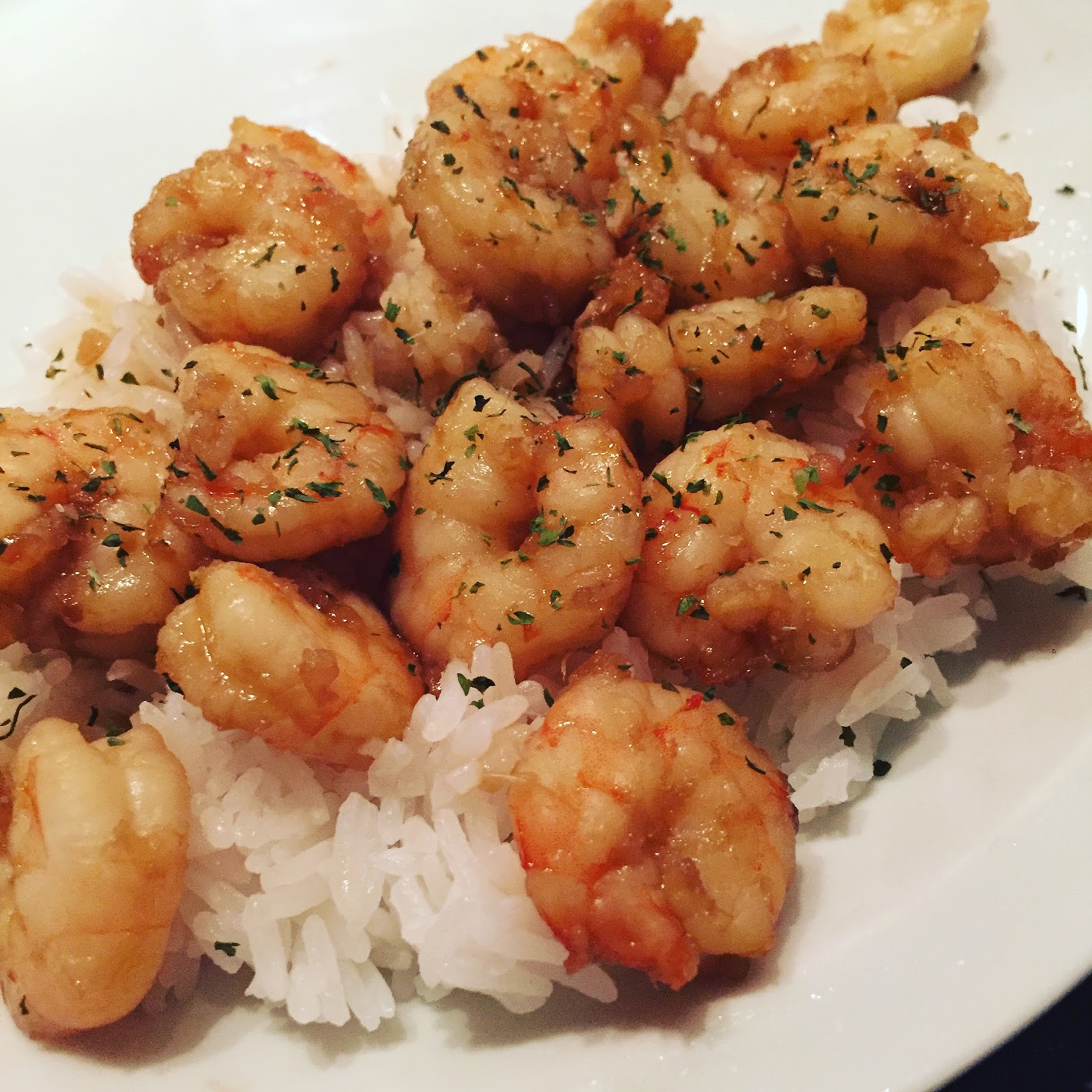Simply LKJ What's for Dinner WednesdayHoney Garlic Shrimp and Jasmine