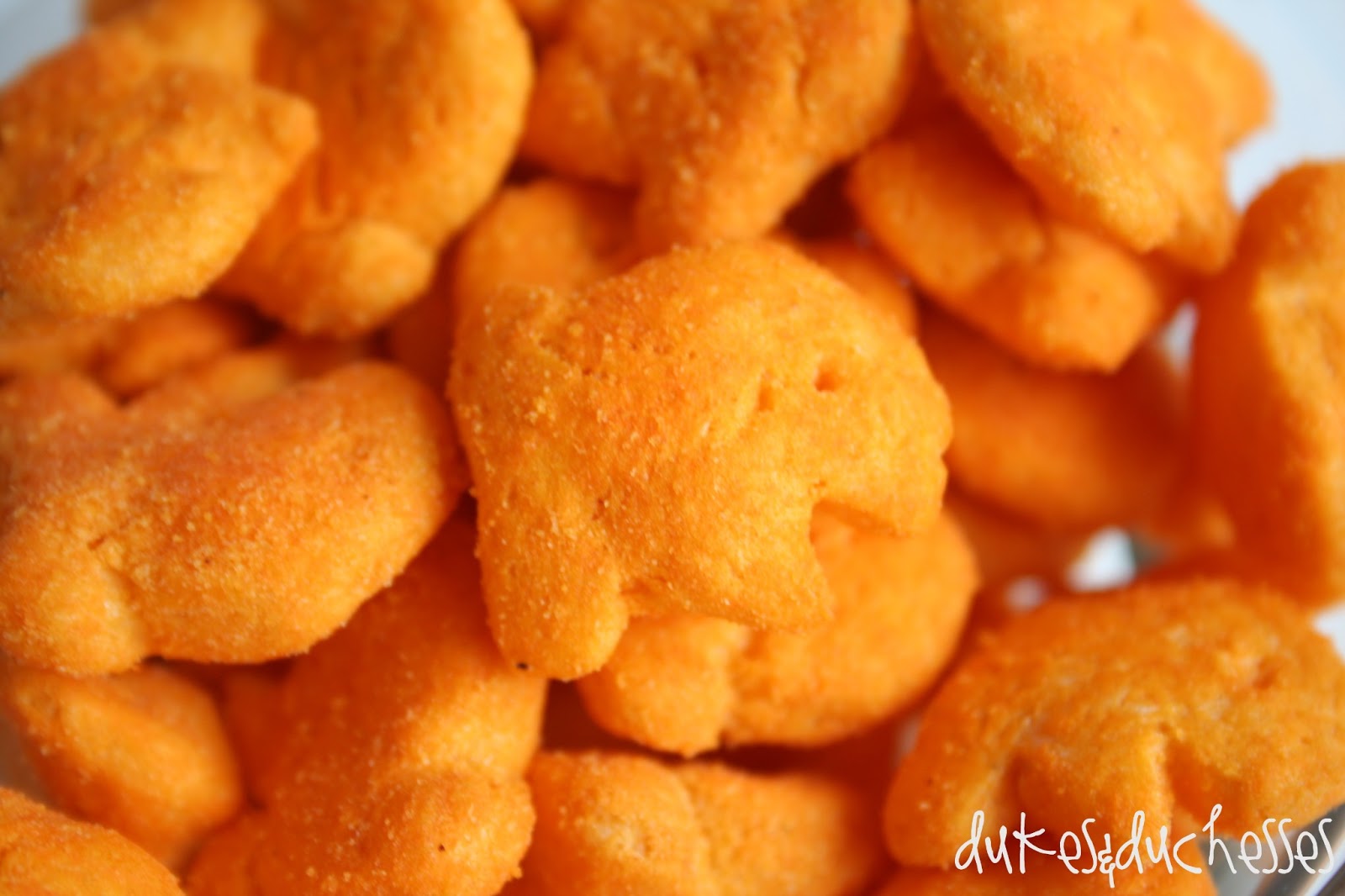 A Fishing Playdate Party Snack with Goldfish Puffs Dukes and Duchesses