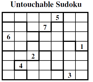 Untouchable Sudoku (Guest Authors Sudoku #6)