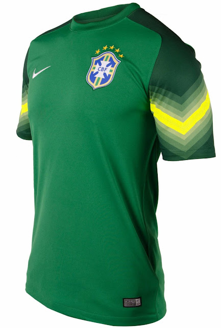 ブラジル代表 2014年W杯ユニフォーム-ホーム-GK-Nike