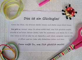 Text Glücksglas Glücksgläser basteln Anleitung DIY Printabel Vorlage