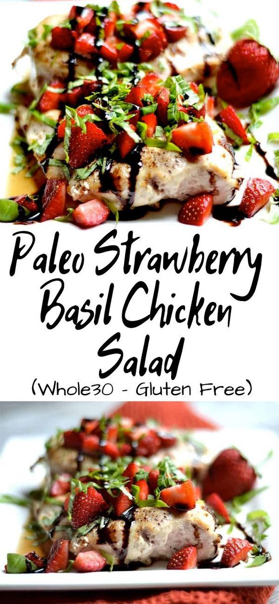 PALEO STRAWBERRY BASIL CHICKEN SALAD (Whole30 - Gluten Free) - Food Favorie
