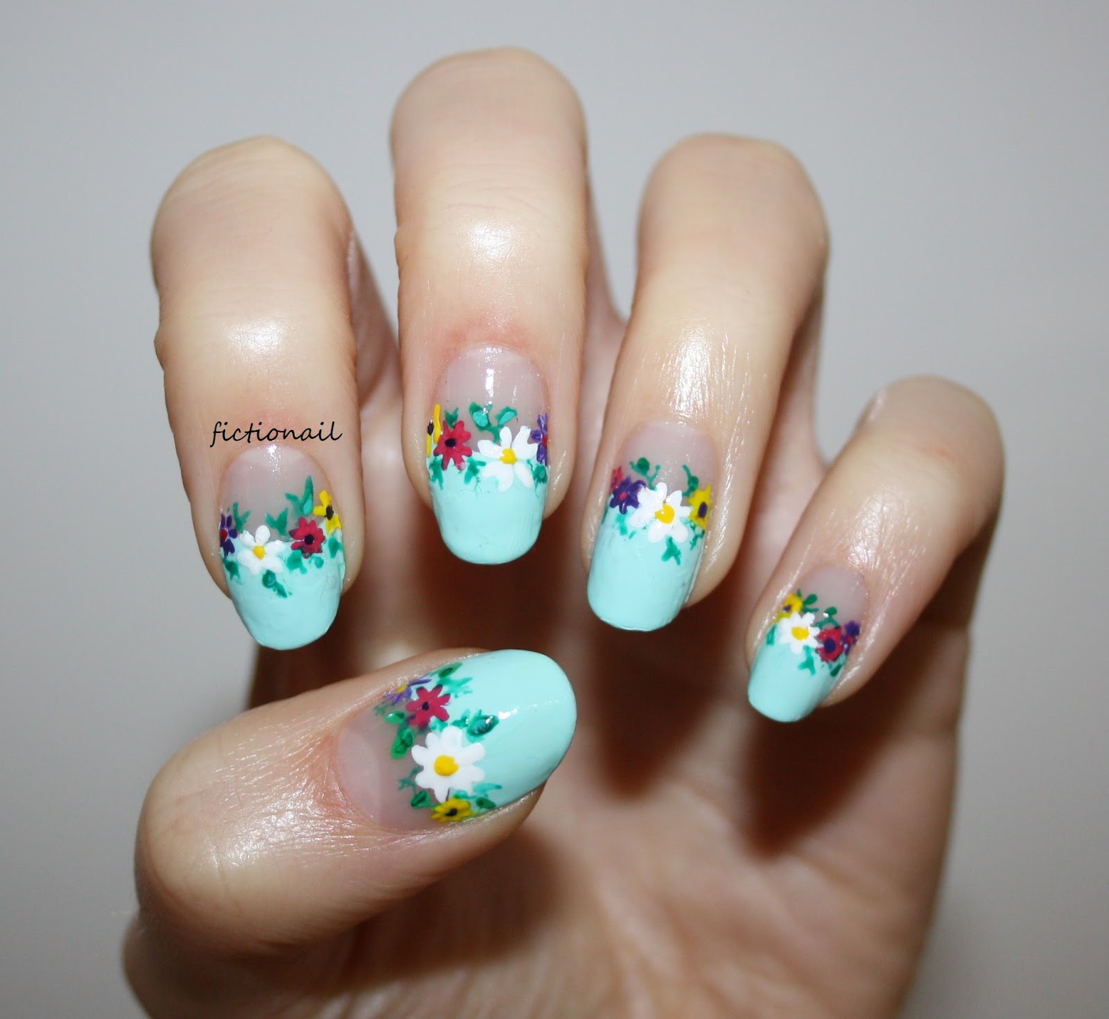 Floral Negative Space Nails