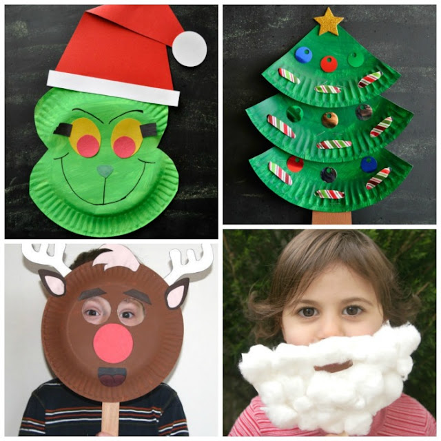 Tons of fun & creative holiday crafts for kids, all made using a paper plate. #paperplatecraftsforkids #paperplatechristmascrafts #holidaypaperplatecrafts #christmaspaperplatecrafts #christmascraftsfortoddlers #christmascrafts #growingajeweledrose #activitiesforkids
