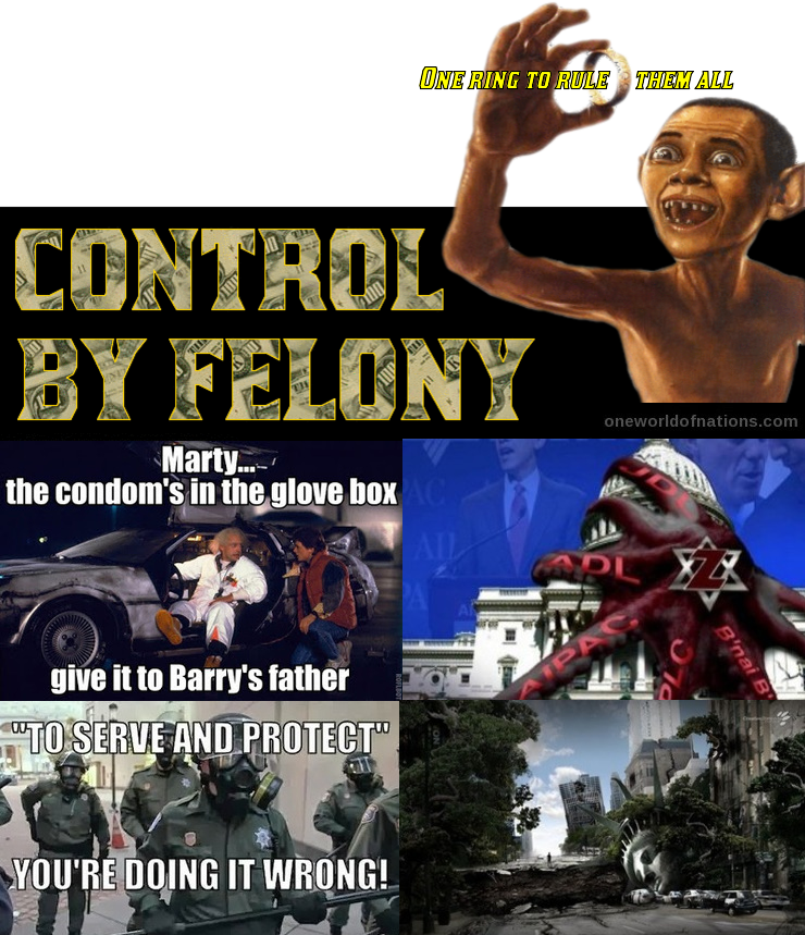 Past, Present and Future Trilogy | Part #1 - Control by Felony Obama, POTUS, CIA, DHS, FBI, FRBNY, Control, Felony, Politics, Zionism,