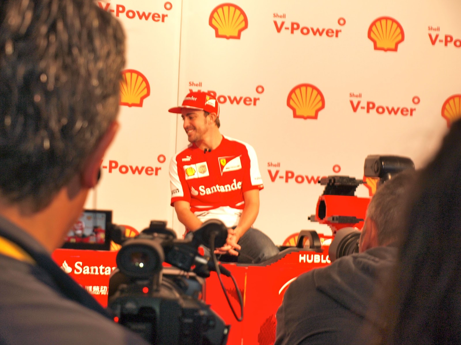 A morning with Alonso, Massa & a life-size Lego Formula One Ferrari