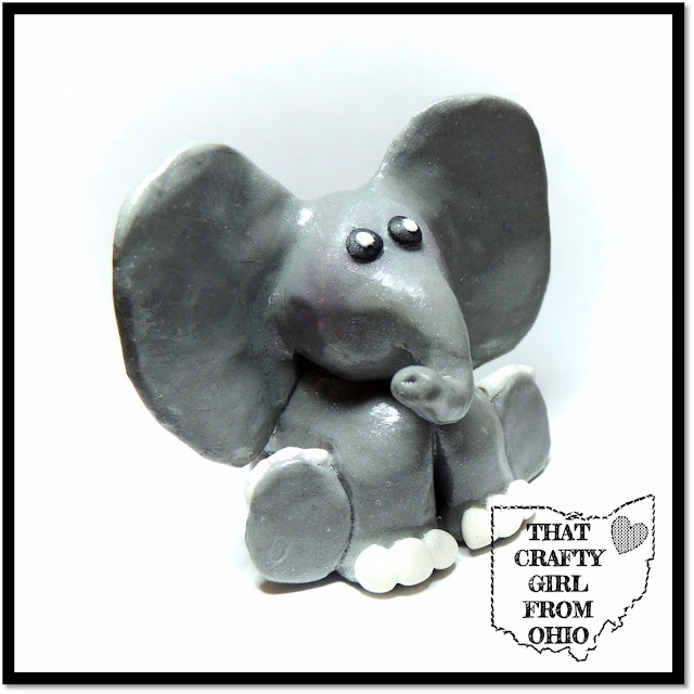 Edward The Polymer Clay Elephant