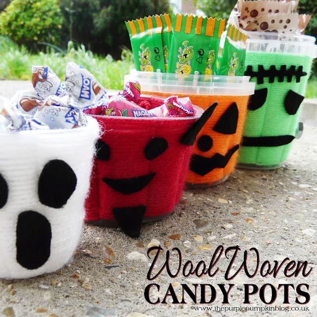 Wool Woven Candy Pots | The Purple Pumpkin Blog Wool Woven Candy Pots | The Purple Pumpkin Blog