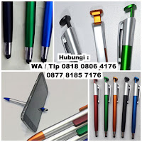 souvenir pulpen yang multifungsi, pen jepit HP, pen penyangga HP, pen stylus, pen touchscreen, pen stand HP, Pen layar sentuh (pen 1137) 