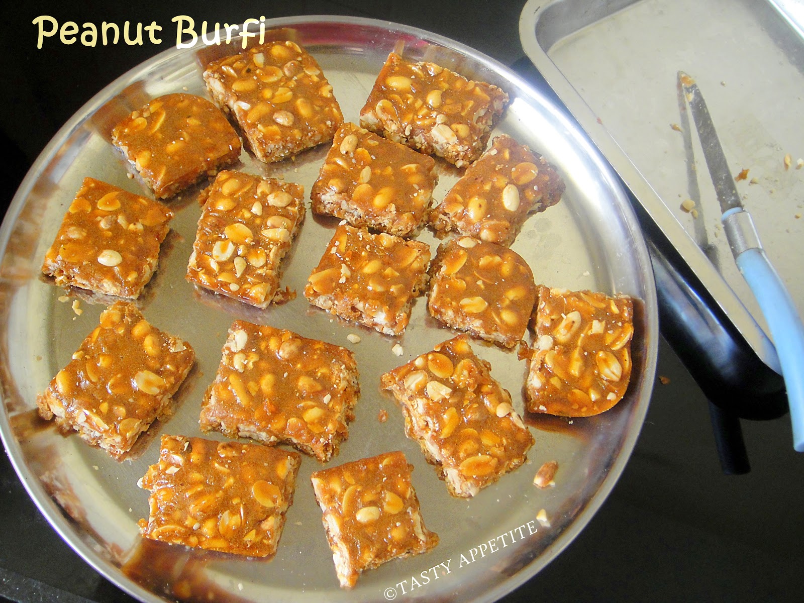How to make Peanut Burfi? ( Peanut Chikki ) / Step by Step