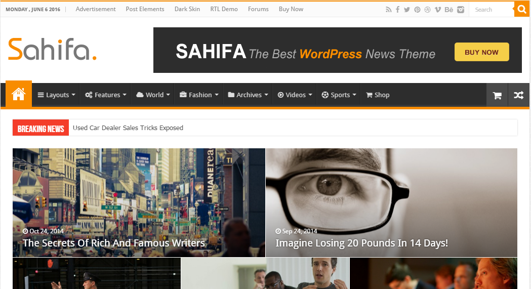 Image result for sahifa theme