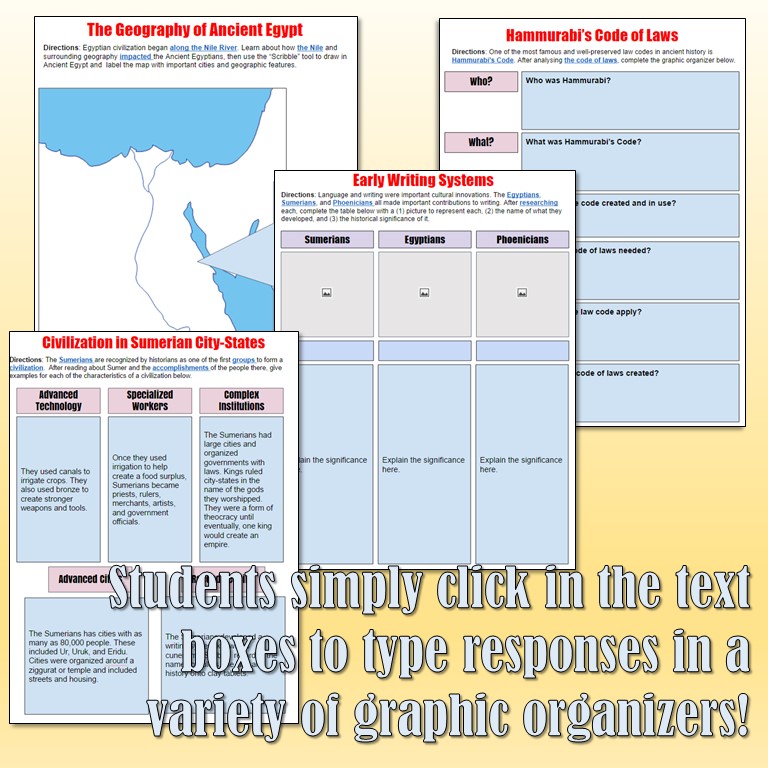 Students of History: Ancient Egypt and Mesopotamia Google Drive ...