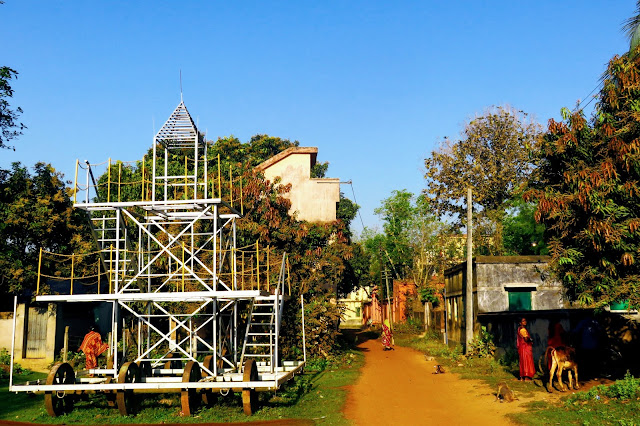 The structure of the 'Rath' of Chaudhuribari Amadpur Chaudhuribari Heritage Homestay at Amadpur near Memari Burdwan in West Bengal