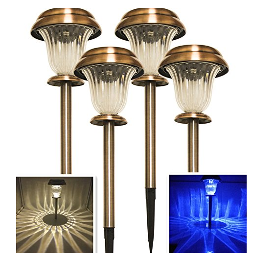 Copper Bronze Solar Light Outdoor Stake