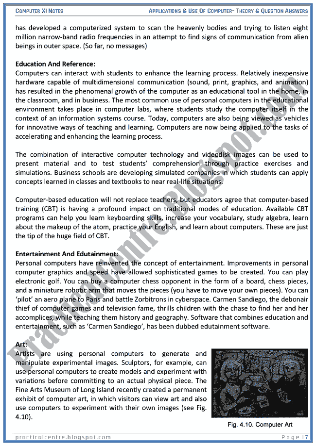 applications-and-use-of-computer-theory-and-questions-answers-computer-xi