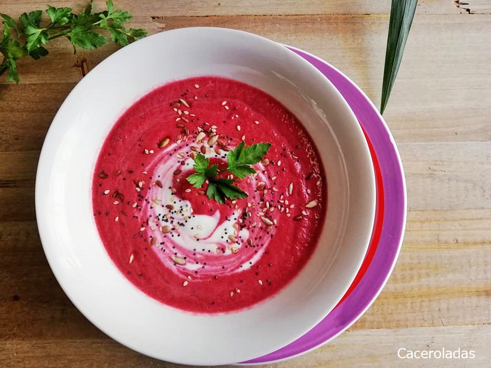 Crema de remolacha Receta fácil y saludable Caceroladas Crema de remolacha Receta fácil y saludable Caceroladas
