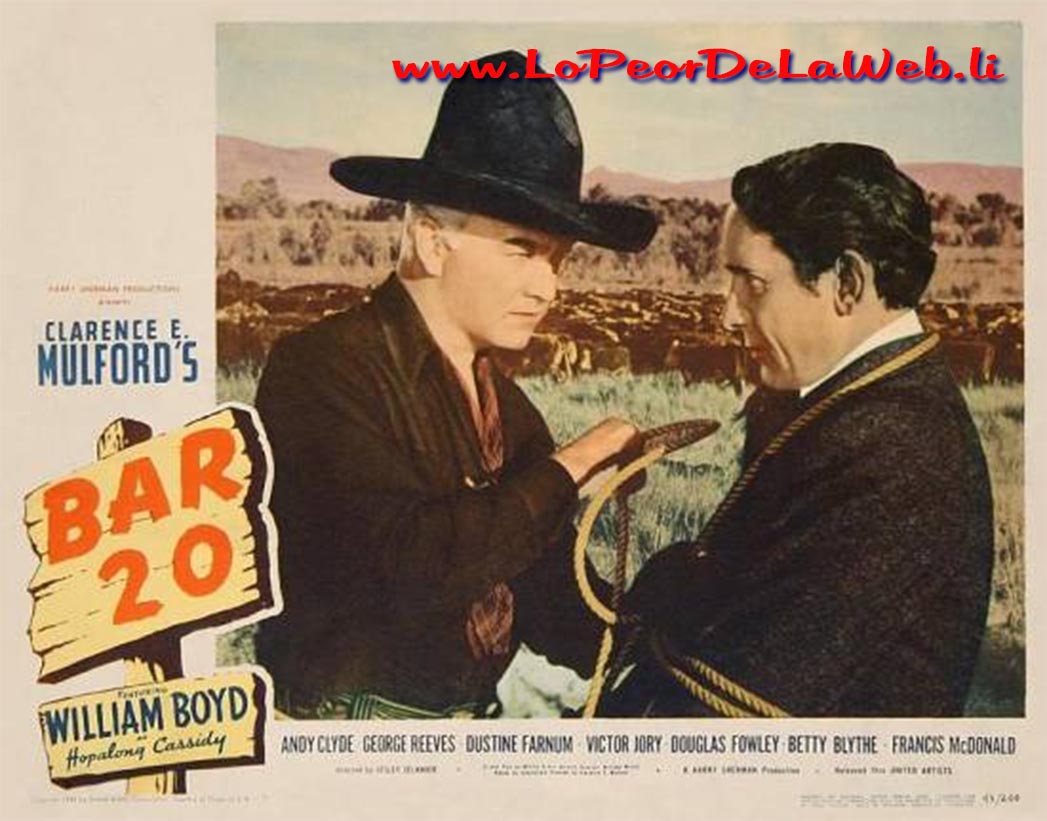 Bar 20 (Western / 1943 / Robert Mitchum / Mediometraje)