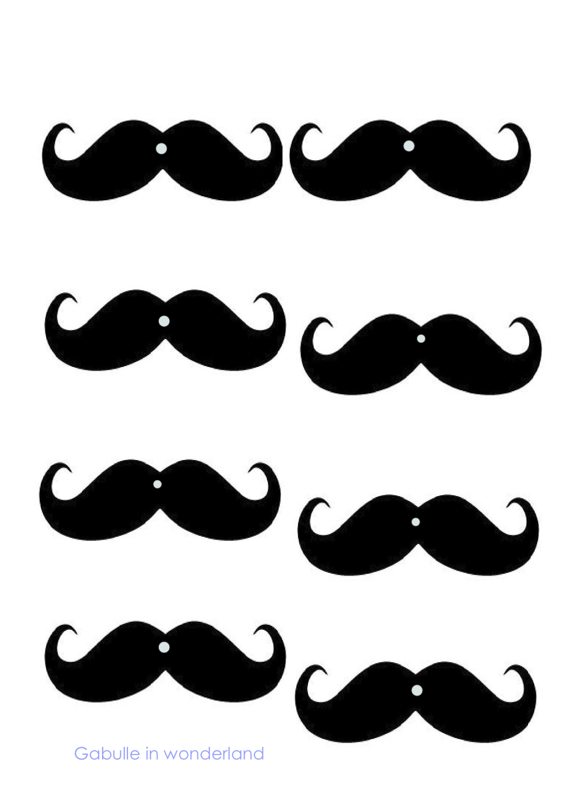 Gabulle in Wonderland DIY les pailles à moustaches (tuto et gabarit)