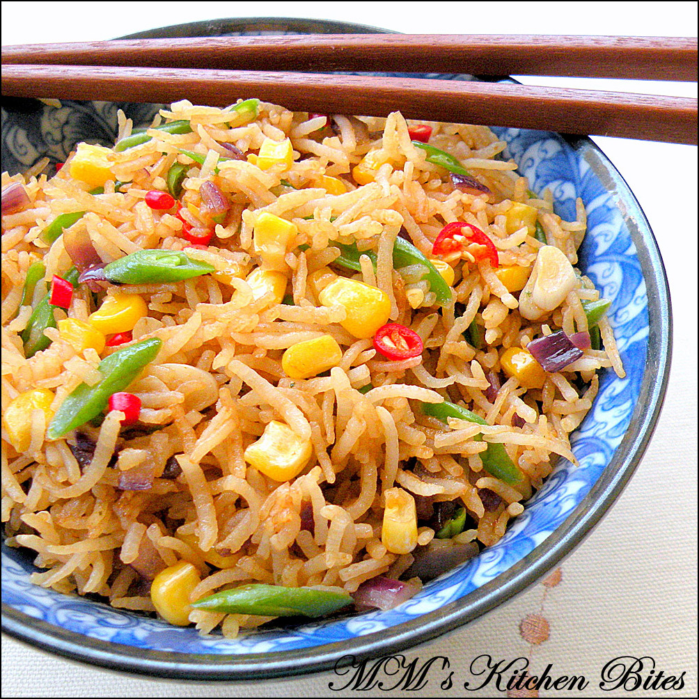 MM's Kitchen Bites Fried rice the bouillon/stock cube option..it pays