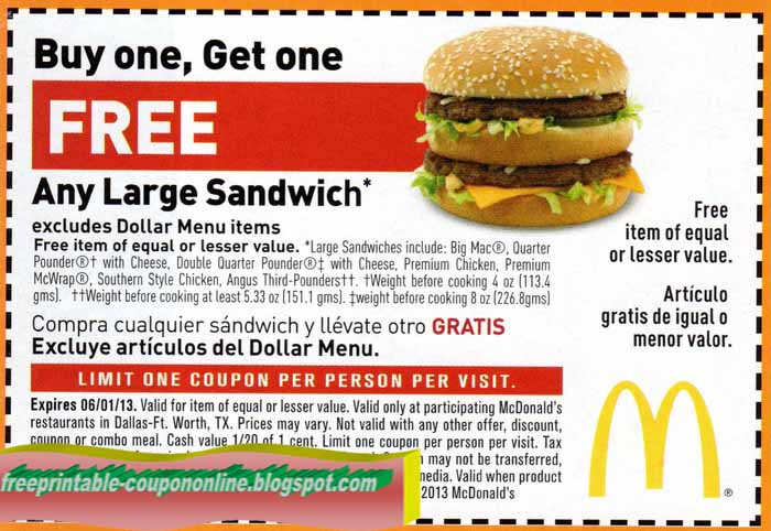 Mcdonalds coupons nz 2019