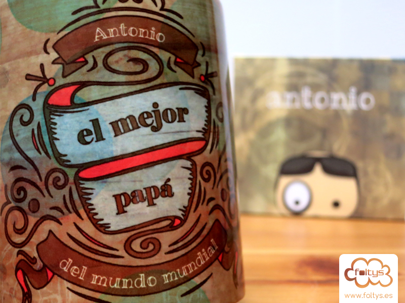 Taza personalizada | Custom mug foltys vs Antonio y Aroa | Regalo original | Original gift