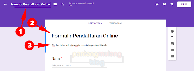 Cara Membuat Formulir Pendaftaran Online Cara Membuat Formulir Pendaftaran Online