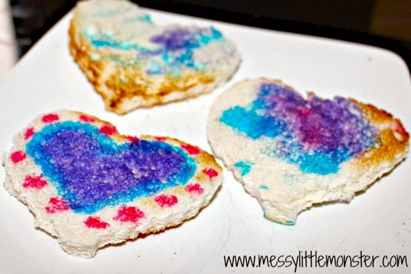 how to make edible painted toast for valentines day