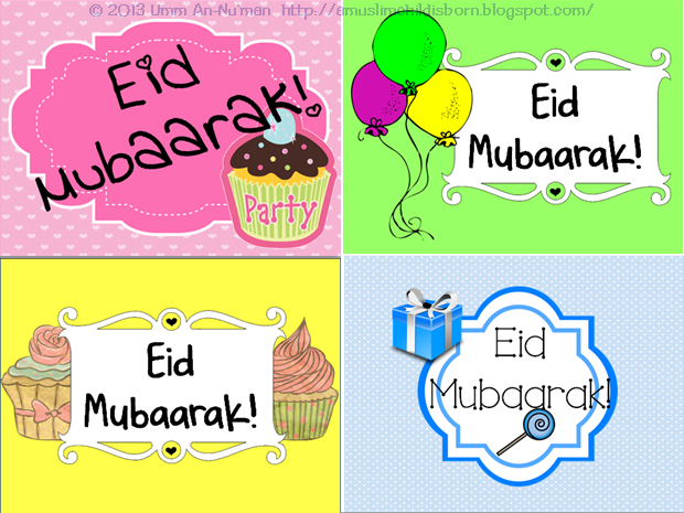 A Muslim Child Is Born Free Eid Card Printables 