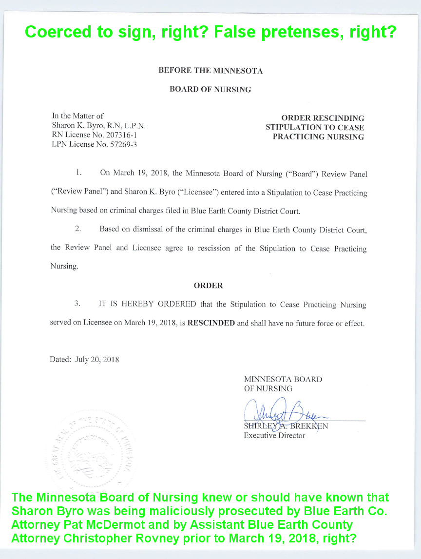 Lion News Trained Observers At Corrupt Mn Board Of Nursing Corrupt