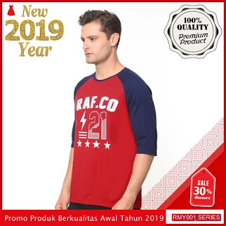 RMY107R41 Raf Kaos Kaos Raglan Keren Rafco Merah BMGShop
