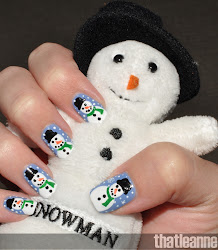 snowman nail christmas nails designs thatleanne snow snowflakes snowmen holly holiday winter came snowmans jolly